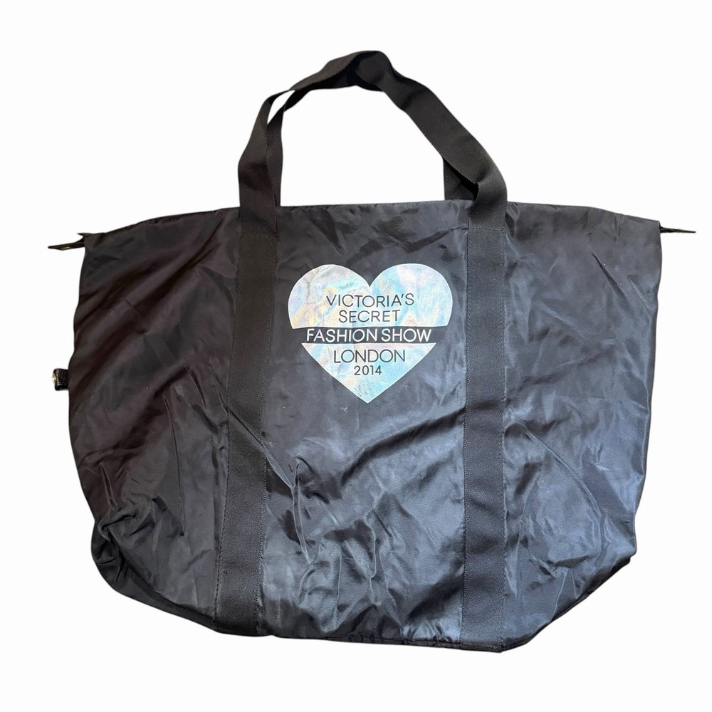 Victoria's Secret Black 24" Duffel Bag Fashion Show London 2014 Travel Weekender